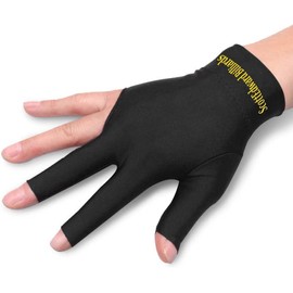 PolyMath Billiard Gloves Set of 10 3-Finger Snooker Gloves, Pool Cue Gloves, Spandex Lycra, for Left or Right Hand, Men and Women