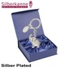 SILBERKANNE Elephant Keyring with Engraving Plate 9 x 4 cm