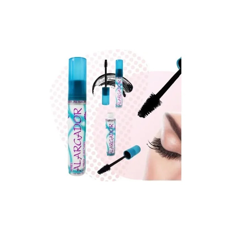 Mascara Pestañas Karibe Caribe Rimel Alargador Color Azul