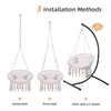 Goutime Hammock Chair, Macrame Hanging Swing Chairs with Hardware Kit,Adult