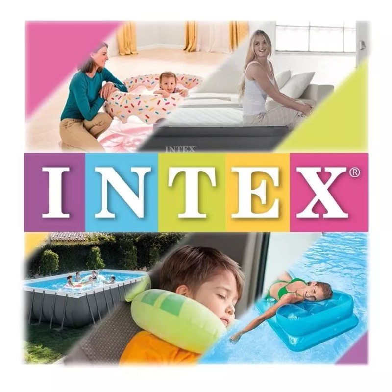 Intex Alberca Piscina Inflable Redonda Arcoiris 3 Aros Intex 58449
