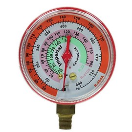 Imperial Tool 422-CR Replacement Gauge, High Side, Red