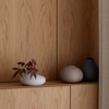Blomus Vasen-65973 Set of 3 Vases, Pewter, Micro Chip, Bark,