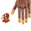 Solustre 200 Pieces Practice Finger Nails Fingernail Tips Removable for