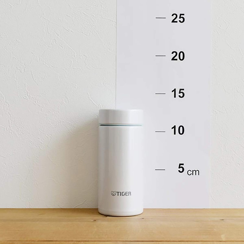 Tiger Thermos Bottle MMP-J021WL Mug Bottle, Cool White, 6.8 fl