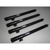 TMC 4 x Aluminium Bank Sticks 20-35 cm's. Rod Rests,