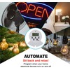 Clear Power Indoor Timer, 2 Grounded Outlet EZ Digital Timer