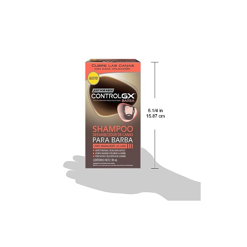 Just For Men Control Gx Shampoo Desvanecedor Progresivo de Canas