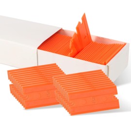 SIRALMNO 100 Pack Scraper Plastic Replacement Blades, Plastic Blades for Hob Scraper, Plastic Scraper Replacement Blades Used for Window, Floor,Oven, car Sticker Remover Scraper.