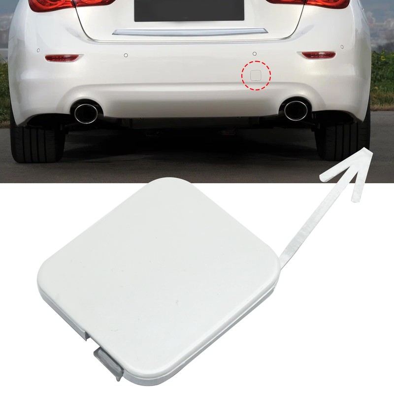 Hoypeyfiy 85071-4GA0A Car Rear Bumper Tow Hook Cover Replacement for