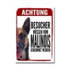 Malinois Mali Approval Dog Sign Saying Door Sign Dog Sign