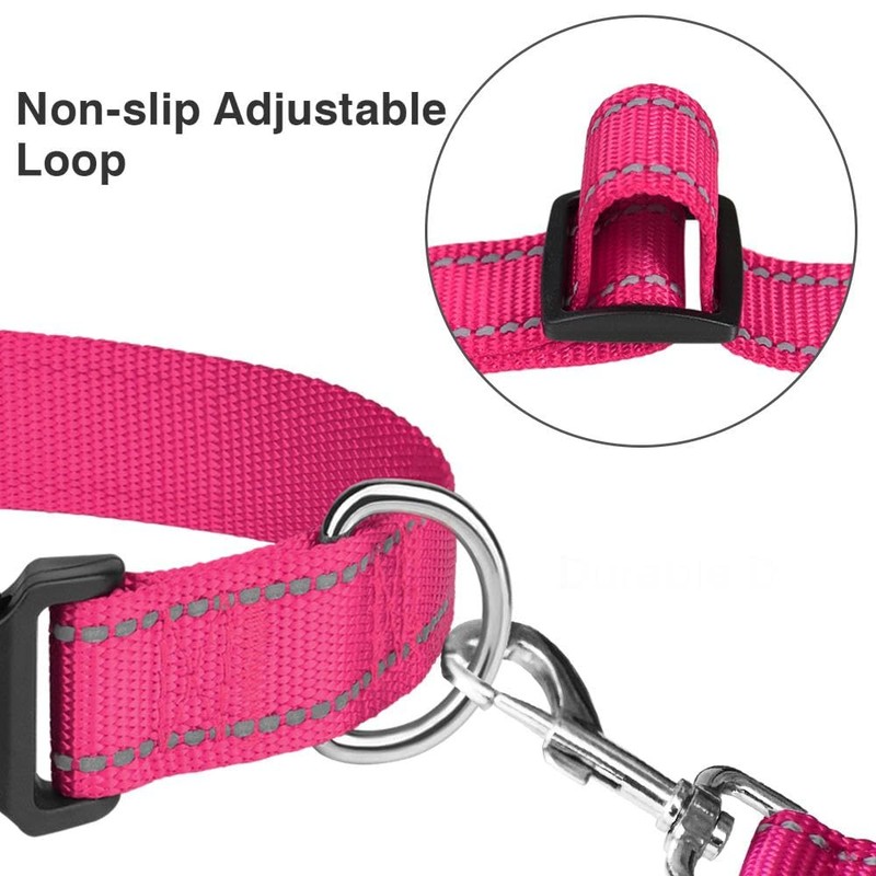 Taglory Reflective Adjustable Dog Collars for Puppy Small Medium Large