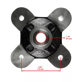 Caltric Front Rear Wheel Hub for Polaris 5141353-067 Left Right Wheel Hub