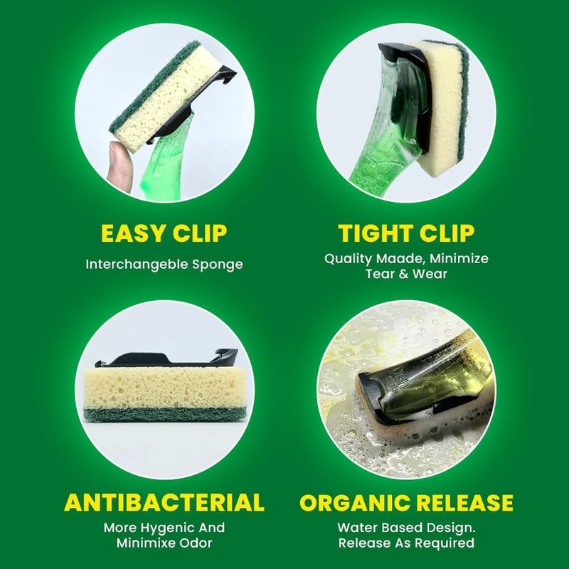 Dishmatic Refill Sponges 27 Pack – Green Washing Up Sponge