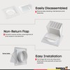 Steinberg14 Dryer Vent Cover Outside 4 inch - ABS Plastic