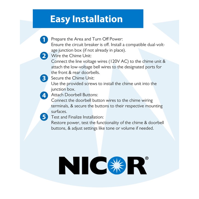 PrimeChime Plus 2 Electric Doorbell Kit - Doorbells for Home