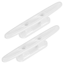 TIXIPEM 4 In Boat Dock Cleats [2PCS] - Rustproof Nylon Boat Cleats Tie Down Use for Piers & Docks & Kayaks & Sailboats & MarIne [White, 32mm Hole Centers] Kayak Rope Tie Nautical Decor