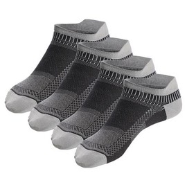 Cleocotton Compression Socks for Men and Women| Black color (LXL), 4-pack