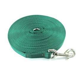 5ft Dog Training Lead 1.5 Metre Leash Horse Lunge Line Tracking Recall Obedience In Cushion Webbing (Forest Green, 25mm)