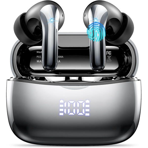 Wireless Earbuds, Bluetooth 5.3 Headphones In Ear with 4 ENC