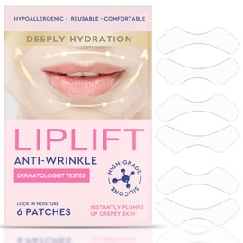SudopoABAB Anti Wrinkle Patches for Lip, Overnight Smoothing Wrinkles - Anti-Wrinkle Silicone Facial Patch-es for Lip, Fine Lines Wrinkle Pa-tches for Smile Line & Li-p Area