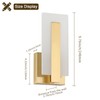 Joosenhouse Modern LED Wall Sconce Set of 2, Brass Warm
