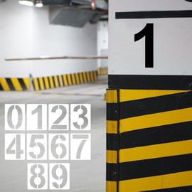 25 cm (10”) Large Number Stencils Reusable Plastic Number Stencils 0 to 9 Number Template for Painting DIY Art Projects Decoration (10INCH/10PCS)