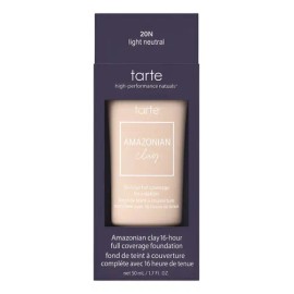 Base de Maquillaje Tarte Amazonian Clay de Alta Cobertura y Larga Duración, Tono Light Neutral, 50 mL