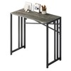 EMODA 35 inch Narrow Folding Desk No Assembly Required, Home