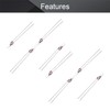 Othmro 100Pcs AC 220V LED Bulbs F4 4×10mm Bright Red