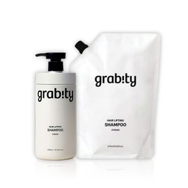 GRABITY KAIST Shampoo 475ml x 1 Refill x 1 Gravity Hair Lifting Strong Mussel Shell Gravity Strong 475ml x 2 / 카이스트 샴푸 475ml 1개 리필 1개 그래비티 헤어 리프팅 스트롱 홍합 껍데기 그레비티 스트롱 475ml 2개