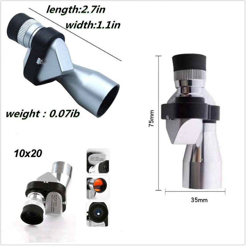 Compact Monocular Telescope for Adults, Portable Handheld Mini Monocular with