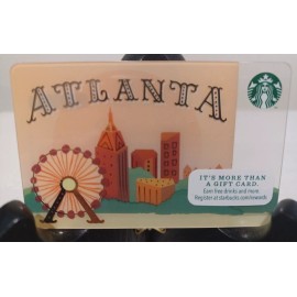 STARBUCKS CARD 2014"ATLANTA CITY TOURIST CARD" ~LIMITED EDITION~GREAT PRICE