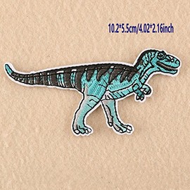 12Pc Fashion Jurassic Park Embroidered Dinosaur Patch for Clothing Applique Iron on Patches for Jeans DIY Accessories 2.17-4.33 inch
