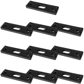 Koei Kasei Resin Saddle Band Base No. 1 Pipe Fixing Bracket Spacer 5mm Each Installation Height Adjustment Black 10 Pieces KFBS02-0105