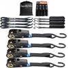 Dynarise Shield Ratchet Tie Down Straps 4-Pack 1 Inch ×