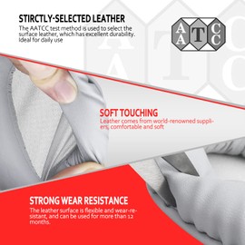 Krone Kalpasmos Replacement Earpads Compatible with Sony WH-CH700N, WH-CH710N, Protein Leather Memory Foam Replacement Ear Cushion, White