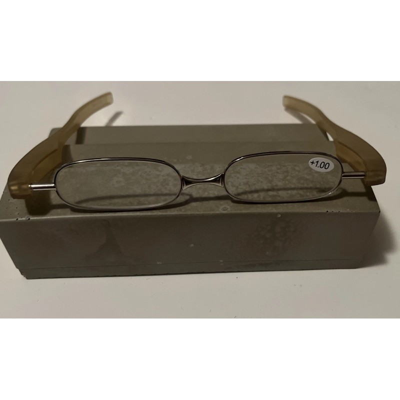 Unbranded On-the-go folding Pod reader Silver/Yellow +1.00