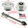 Push Button Latches Polished Stainless Steel 1.25"" & 4"" Stud
