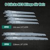 Hychika Reciprocating Saw Blades, 6-Piece Reciprocating Saw Blades Wood for