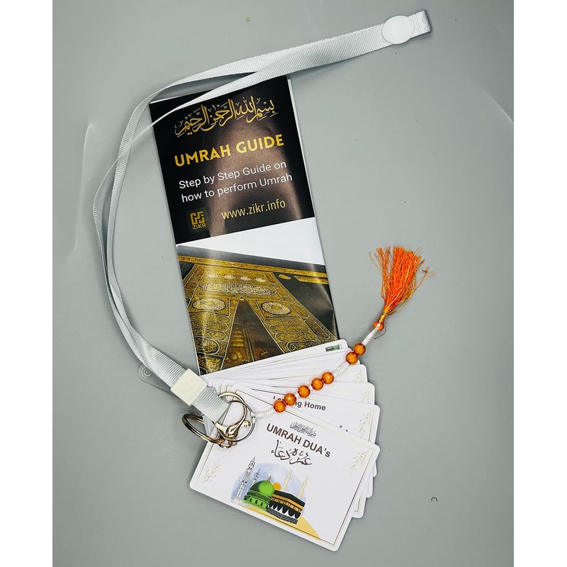 Umrah Dua Cards PVC - Tawaf Tasbih - Step by