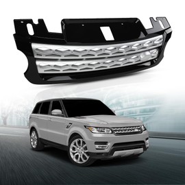 LQI Front Hood Center Grille Grill Compatible with Land Rover Range Rover Sport 2014-2017 LR054766, LR044120