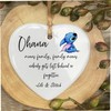 Ohana Means Family Everything Quote Ceramic Heart With Gold Ribbon