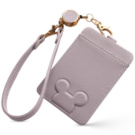 UriCase Card Case, ID Card Holder, Pass Case with Reel, Cute, Three-Dimensional, Animal, Thin, Card Holder, Commuter Holder, Popular, Card Storage, Transportation Cards, Double-Sided, Cute, For Work