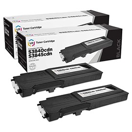 LD Compatible Toner Cartridge Replacement for Dell 593-BCBC 1KTWP Extra High Yield (Black, 2-Pack)