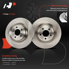 A-Premium 13.58 inch (345mm) Front Vented Disc Brake Rotors Compatible with Select Ford and Lincoln Models - Explorer 2020-2023, Aviator 2020-2023, 2-PC Set