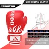 GROOFOO Boxing Gloves for Kids, Punching, Sparring, Premium PU Leather,