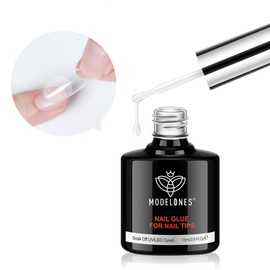 Modelones 10 in One Nail Glue Polish Set Brush On Gel Nail Glue 15ml