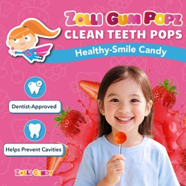 Zollipops GUM Popz 40ct Counter Display - Display Convenience with 40 Count of Zolli GUM Popz for a Flavorful Experience