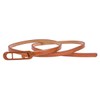 Damara Womens Skinny Center Large Bar Buckle Belt,Brown